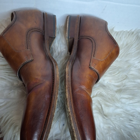 Magnanni  Brown LeatherDouble  Monk Strap Shoes 10 - Picture 4 of 12